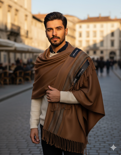 Edenrobe Men's Shawl – Premium Winter Elegance