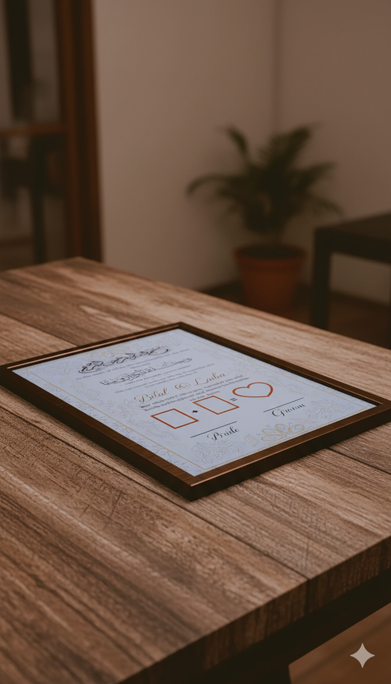 Customize Nikkah Certificate