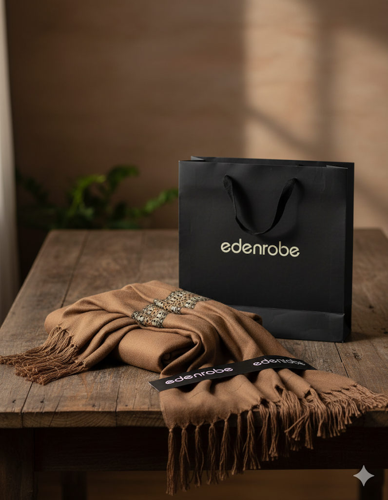 Edenrobe Men's Shawl – Premium Winter Elegance